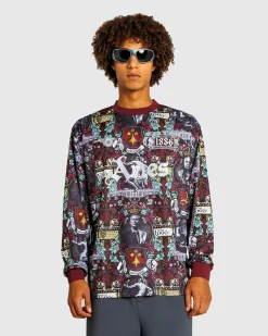 Aries Stained Glass Poly LS Tee- Tops