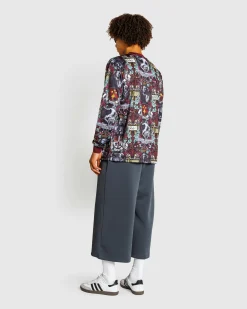 Aries Stained Glass Poly LS Tee- Tops