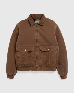 Carhartt WIP Stanton Jacket Chocolate / Chocolate /Stone Dyed- Outerwear