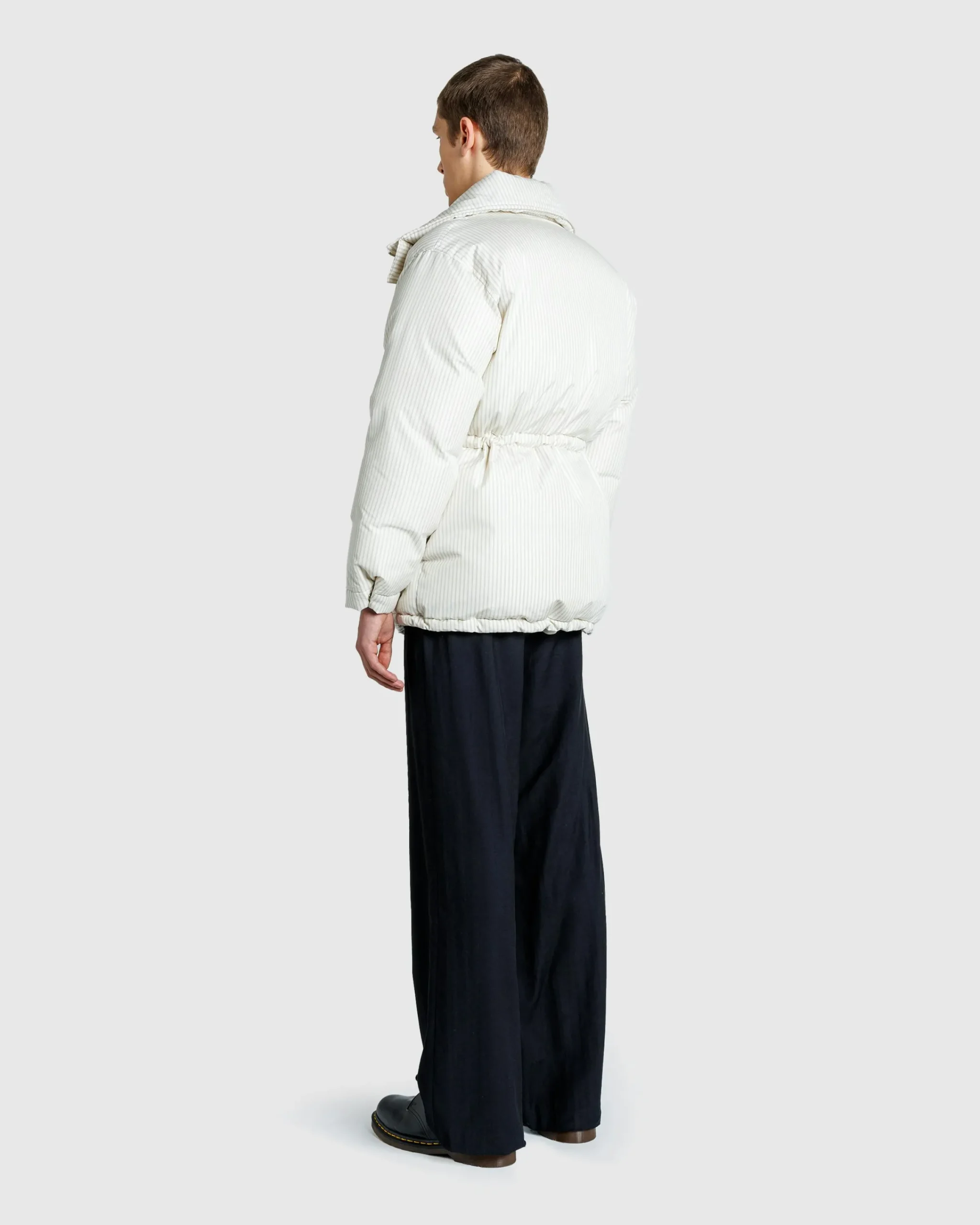 Tekla Stripe Down Jacket Snow Stripes- Outerwear