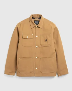 Carhartt WIP Suede Michigan Coat Hamilton Brown- Outerwear