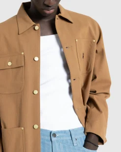 Carhartt WIP Suede Michigan Coat Hamilton Brown- Outerwear