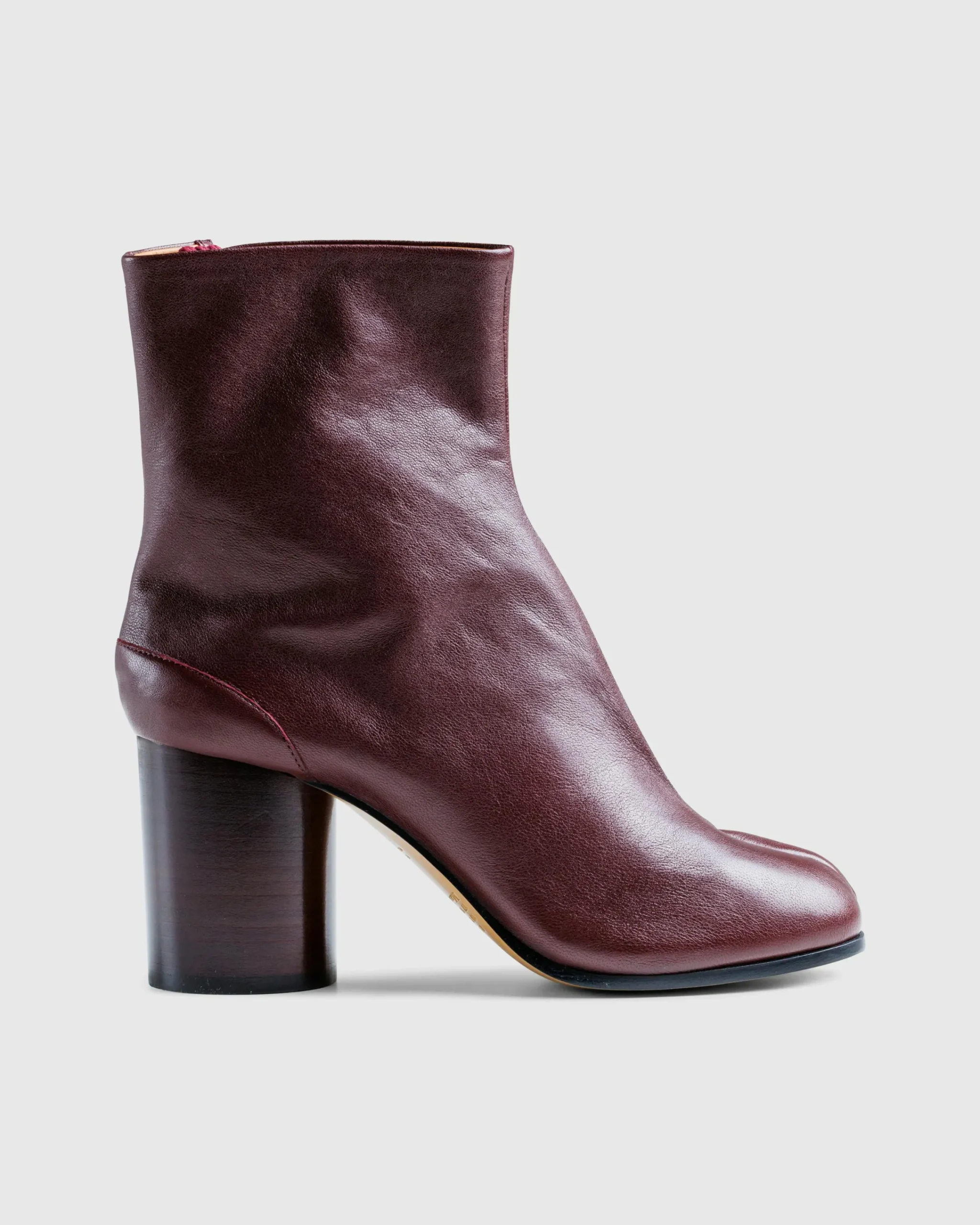 Maison Margiela Tabi Ankle Boots Deep Red- Boots