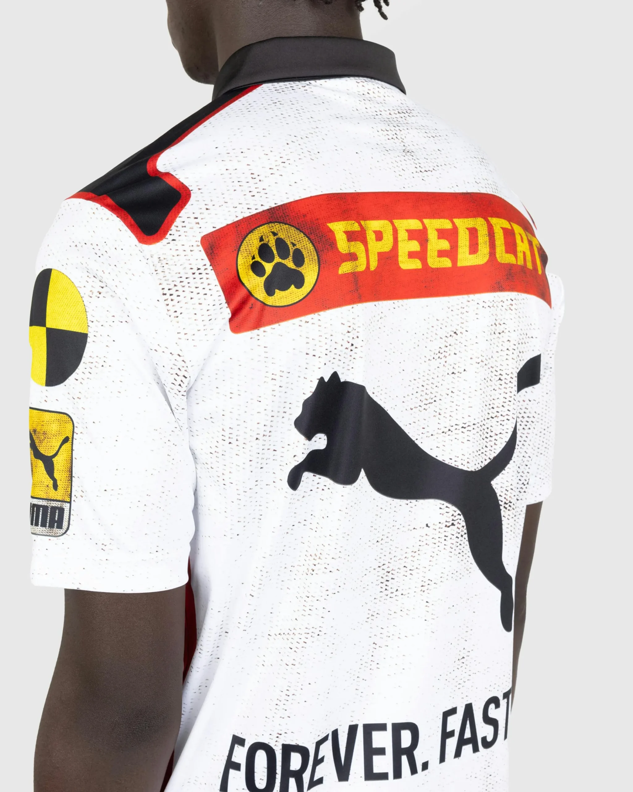 Puma Team Zip Polo White- Tops