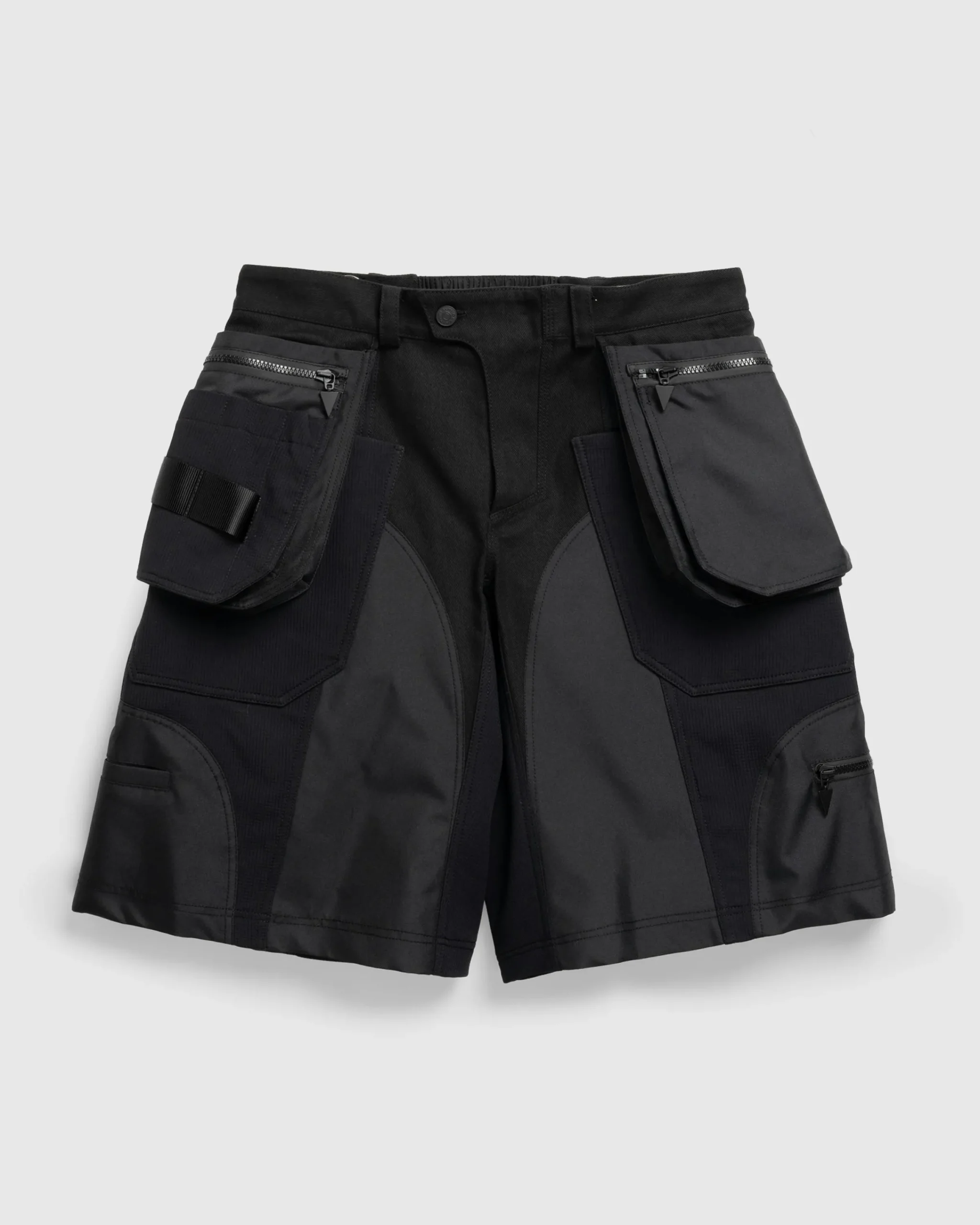 Mugler Technical Fabric Cargo Shorts- Shorts