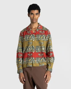 Bode Tennis Court Long-Sleeve Shirt- Shirts