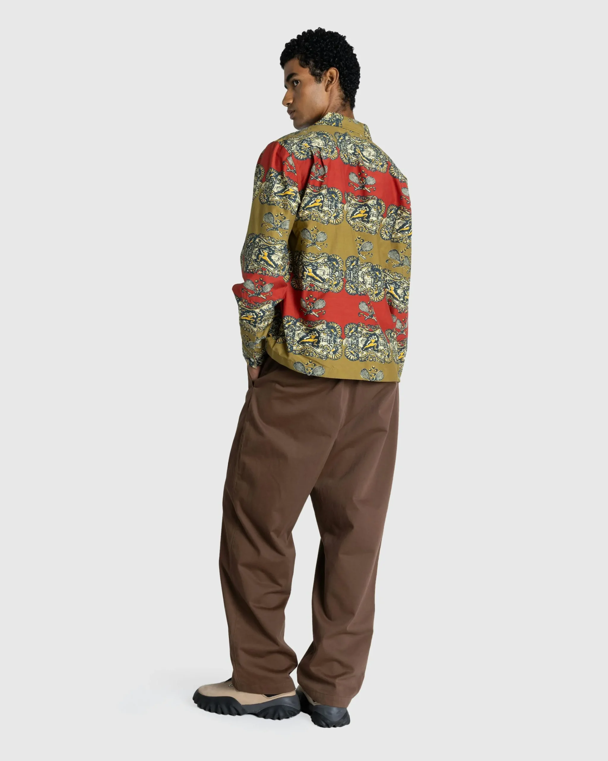 Bode Tennis Court Long-Sleeve Shirt- Shirts