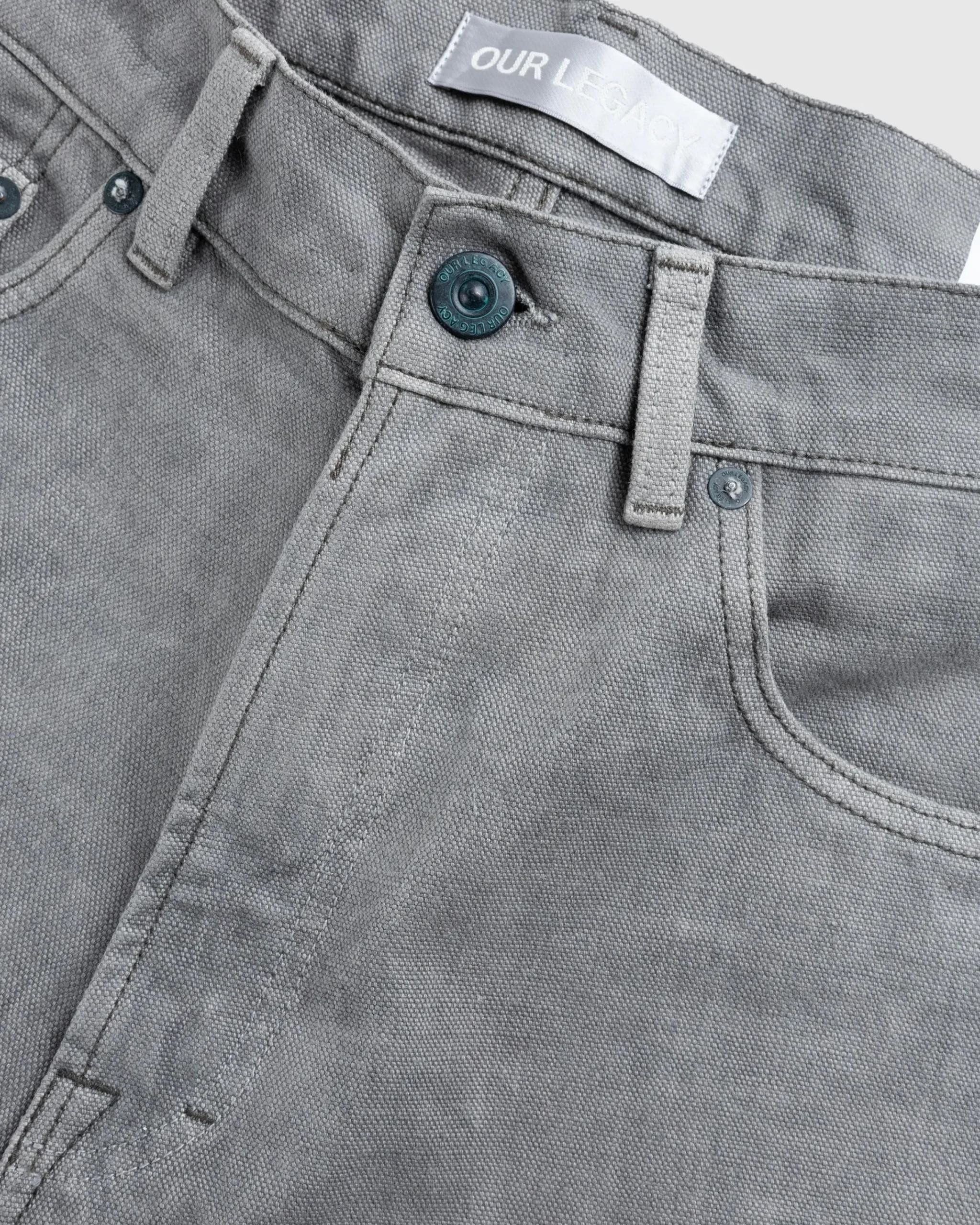 Our Legacy Third Cut Attic Carbon Wash Canvas- Pants