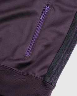 Needles Track Jacket Poly Smooth Dark Purple- Outerwear