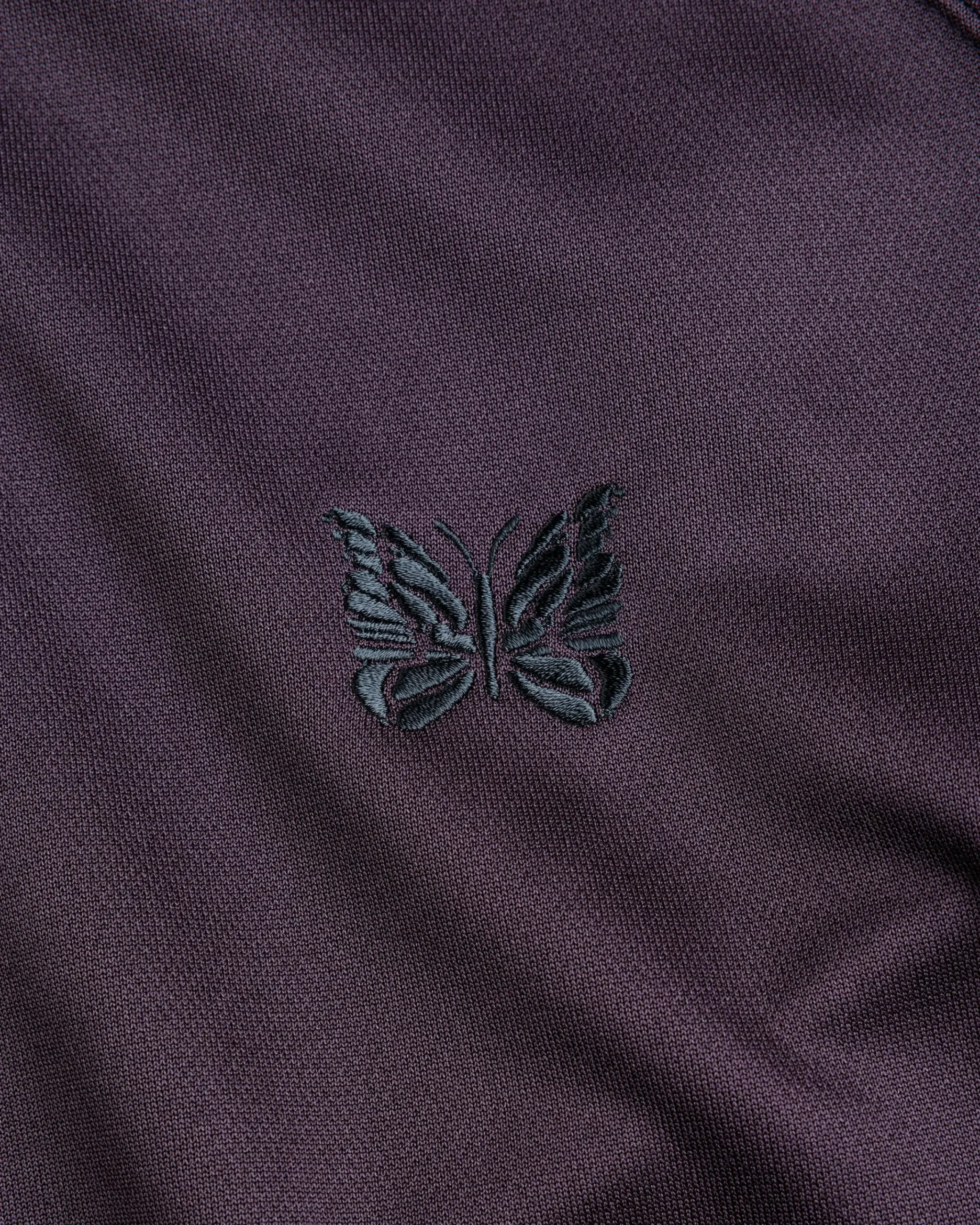 Needles Track Jacket Poly Smooth Dark Purple- Outerwear