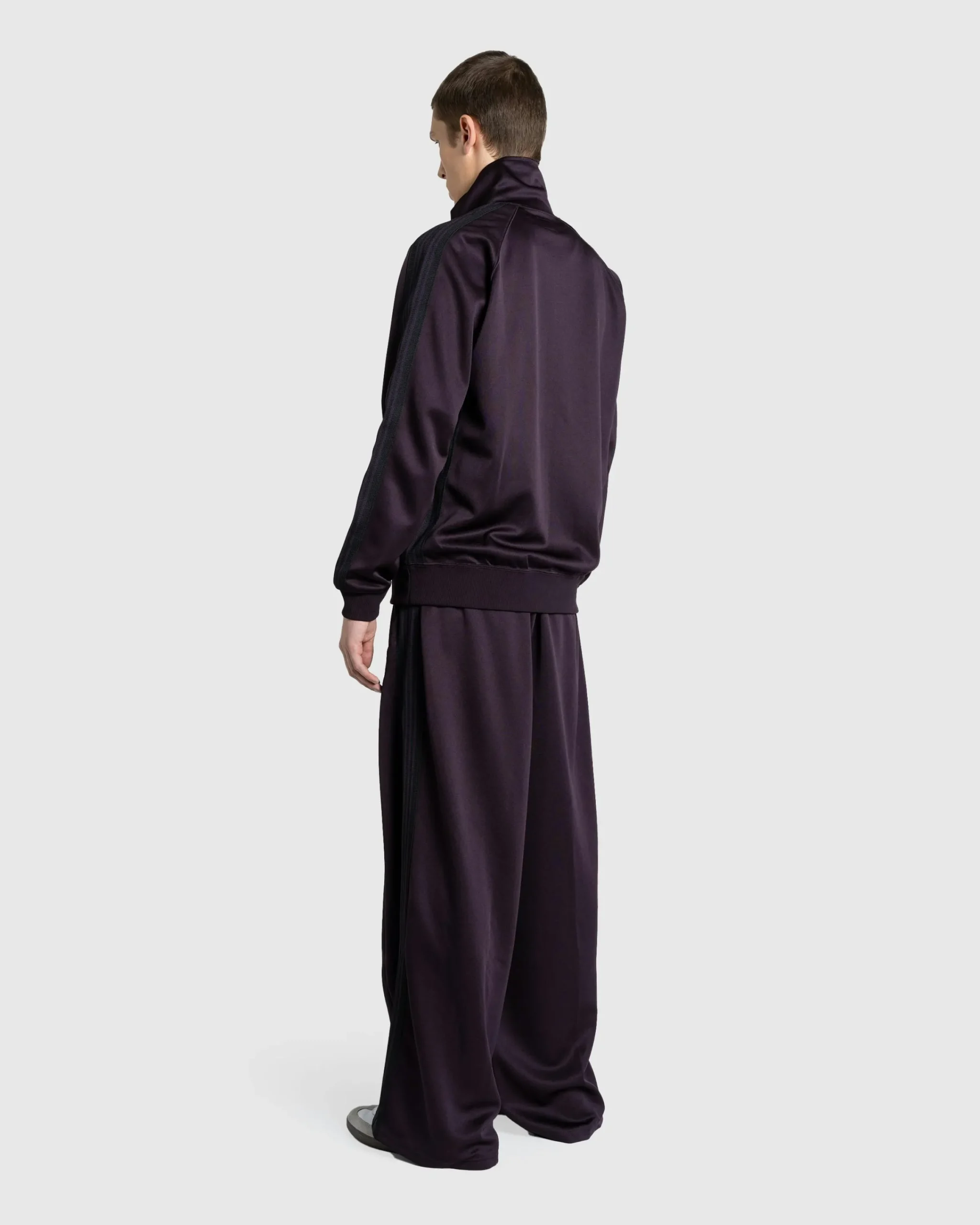 Needles Track Jacket Poly Smooth Dark Purple- Outerwear