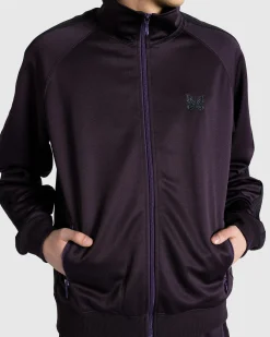 Needles Track Jacket Poly Smooth Dark Purple- Outerwear