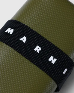Marni Tri-Fold Wallet Green- Wallets