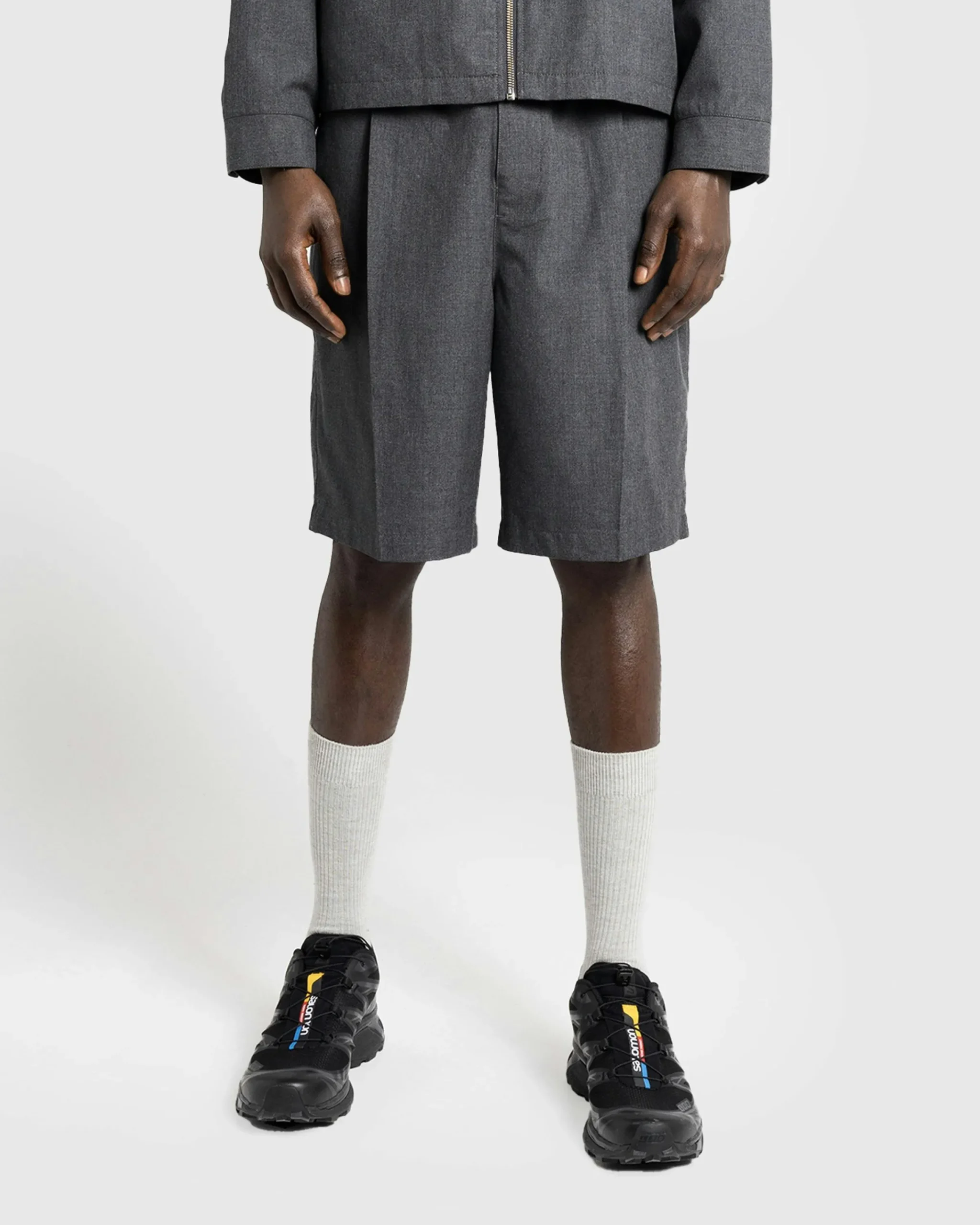 Highsnobiety HS05 Tropical Suiting Shorts Gray- Shorts