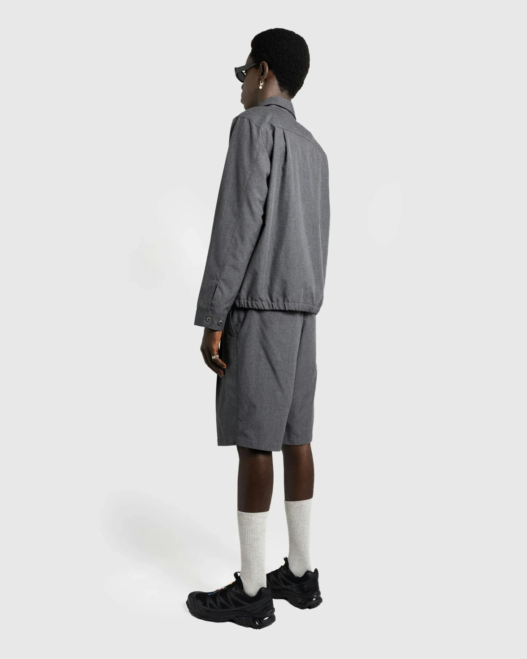Highsnobiety HS05 Tropical Suiting Shorts Gray- Shorts