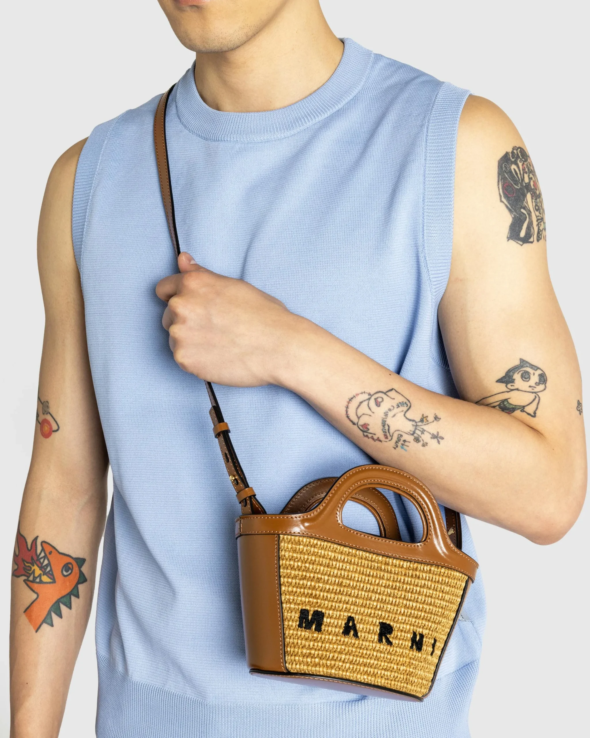 Marni Tropicalia Micro Bag Raw Sienna- Bags