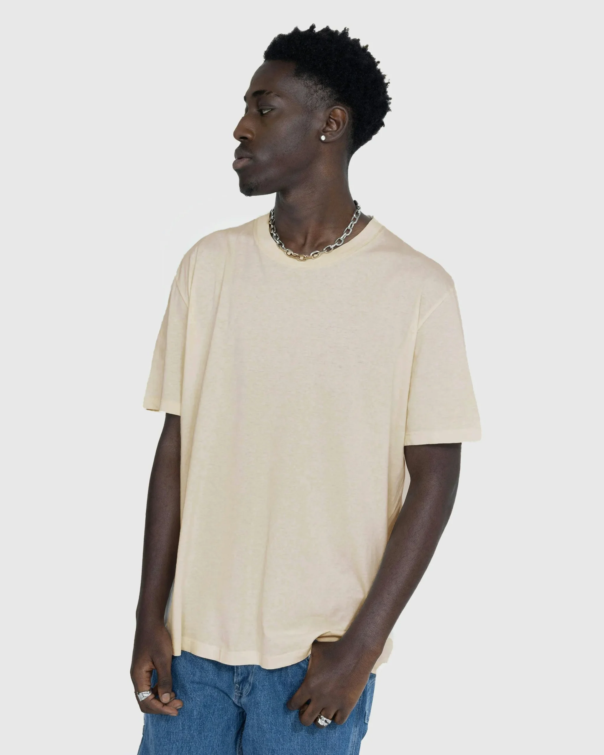 Maison Margiela T-Shirts Three Pack Gray/White/Cream- Tops