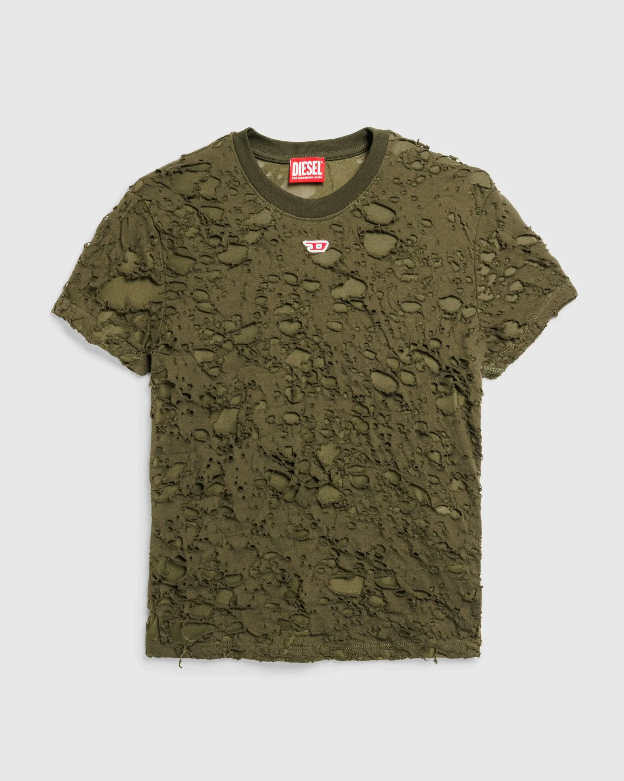 Diesel T-Uncutie-Long-P2 Top Olive Night- Tops