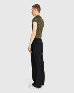 Diesel T-Uncutie-Long-P2 Top Olive Night- Tops