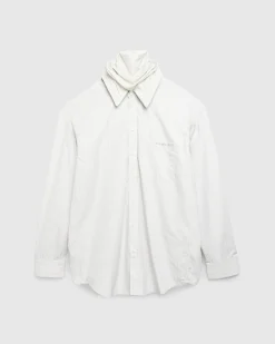 Y/Project Turtleneck Shirt Beige Check- Knitwear