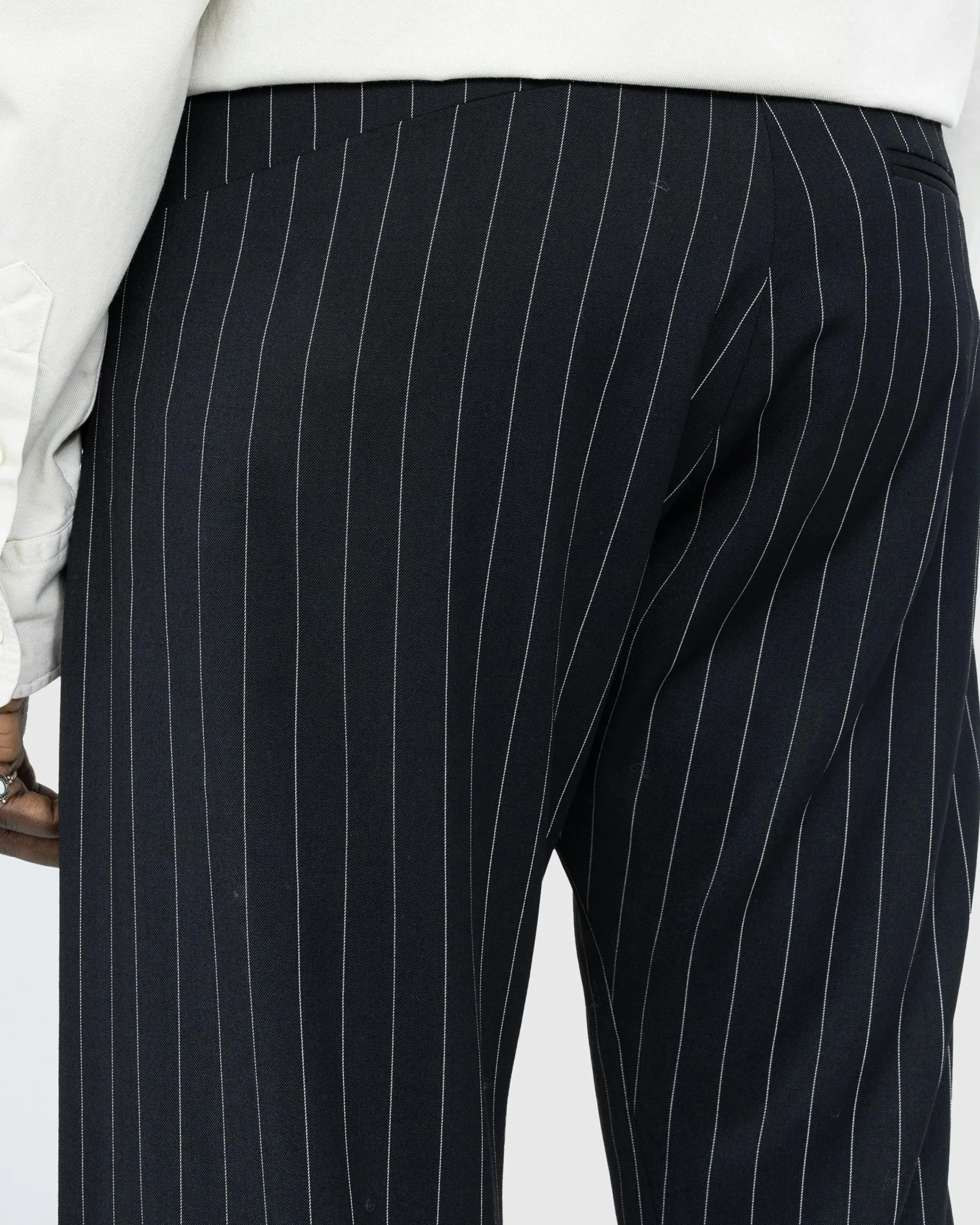 Martine Rose Twist Seam Tailored Trouser Black/White- Pants