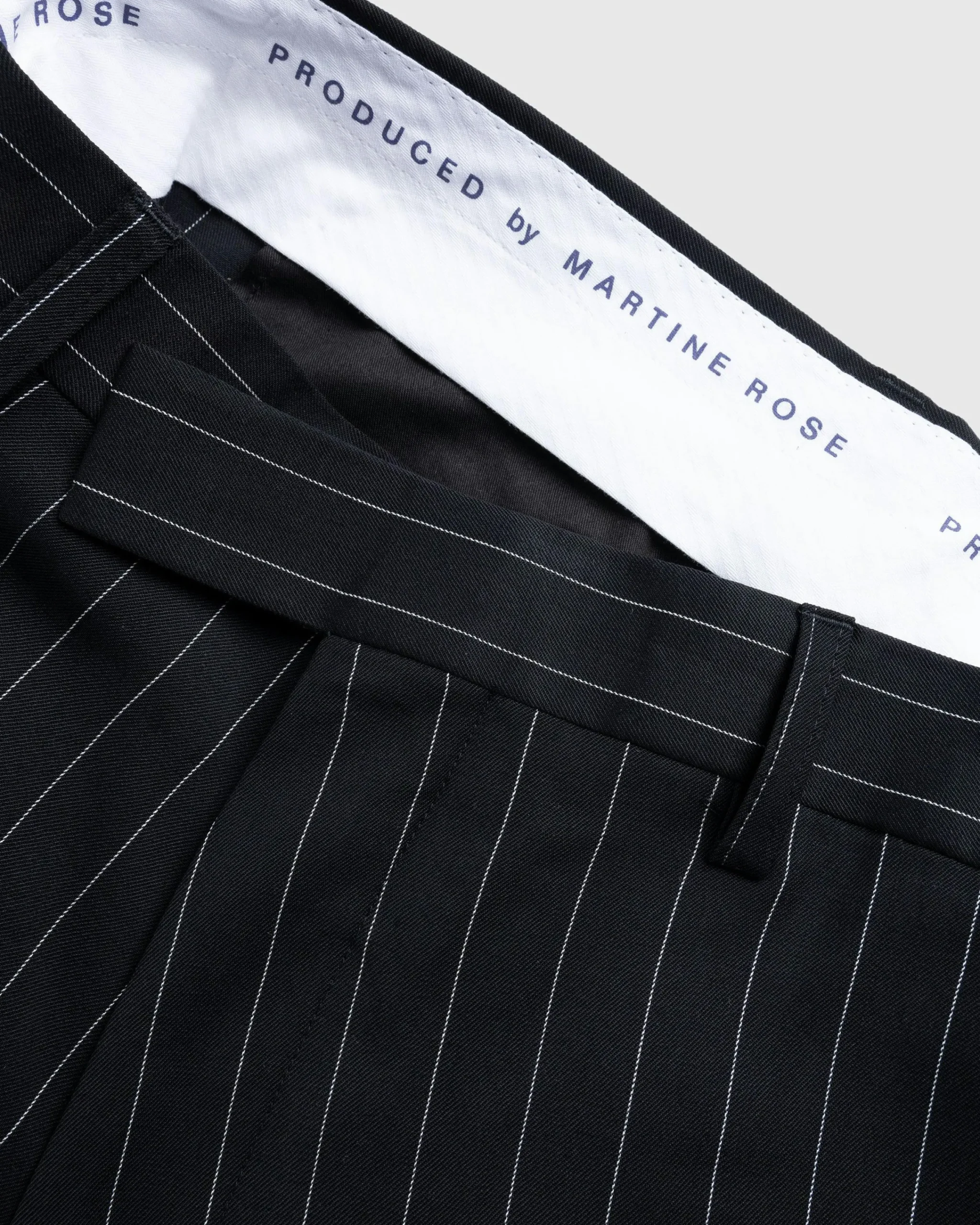 Martine Rose Twist Seam Tailored Trouser Black/White- Pants