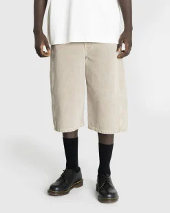 Lemaire Twisted Short Denim Snow Beige- Shorts