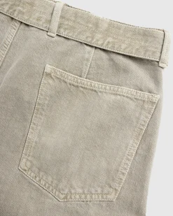 Lemaire Twisted Short Denim Snow Beige- Shorts