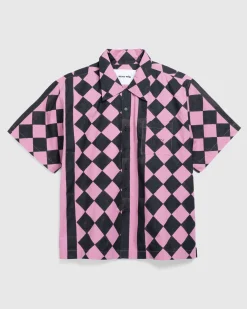 Story mfg. Uniform Shirt Diamond Check- Shirts