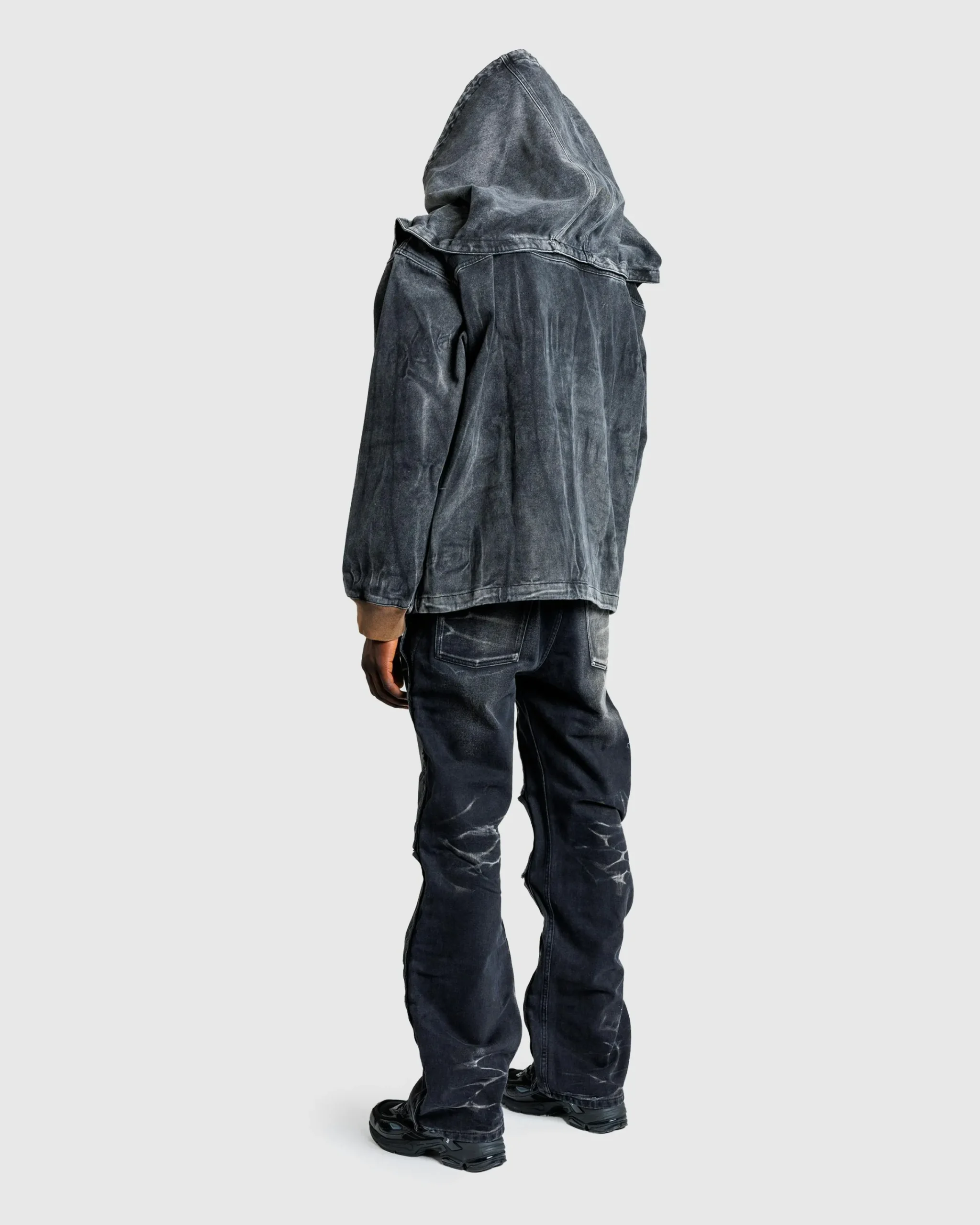 Y/Project Velcro Multi Panel Jeans Faded Black- Pants