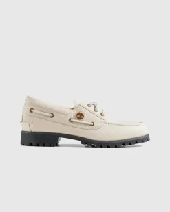 Timberland Vibram Boat Shoe Light Beige Full Grain- Shoes
