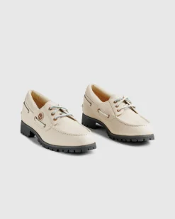 Timberland Vibram Boat Shoe Light Beige Full Grain- Shoes
