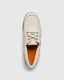Timberland Vibram Boat Shoe Light Beige Full Grain- Shoes
