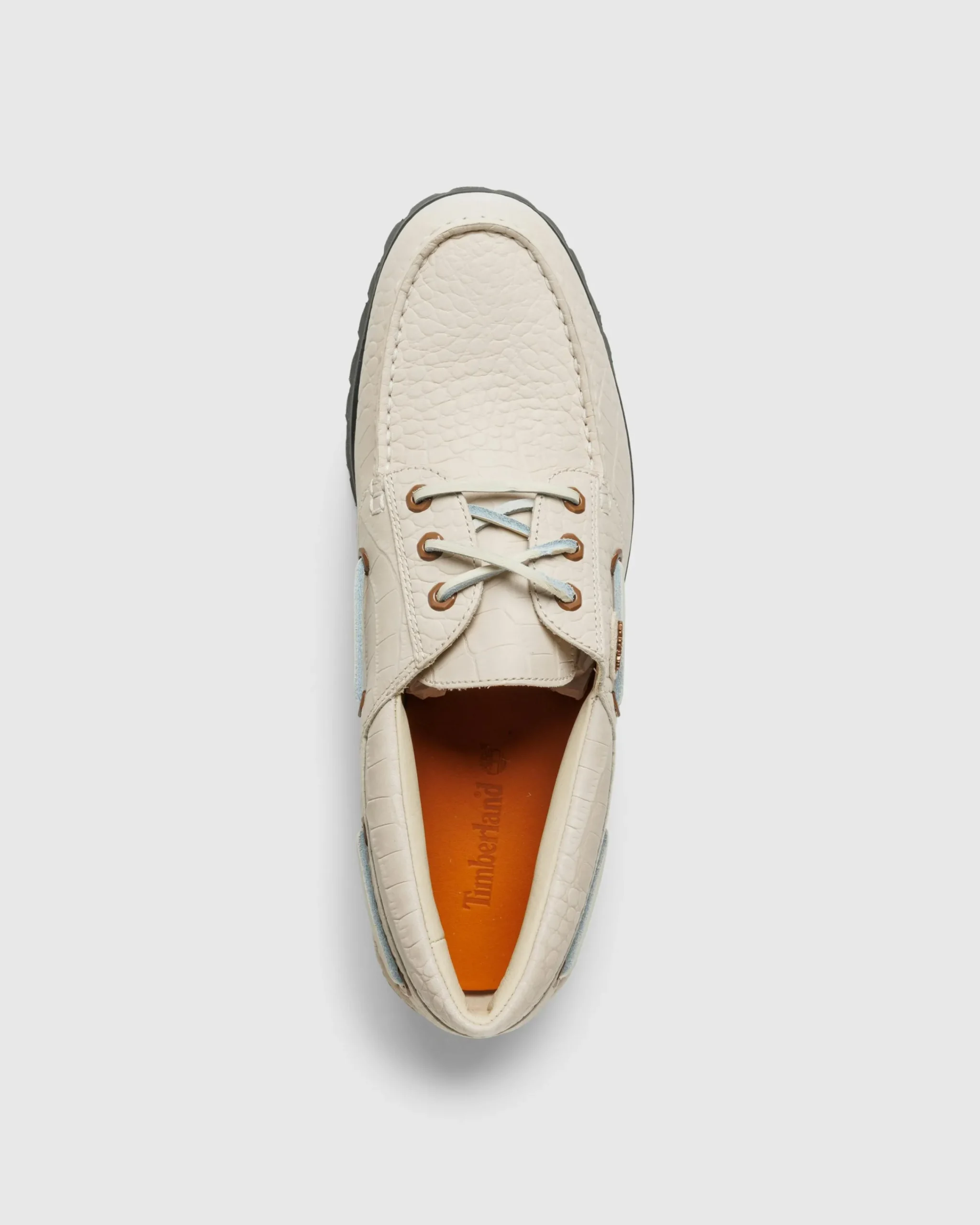 Timberland Vibram Boat Shoe Light Beige Full Grain- Shoes