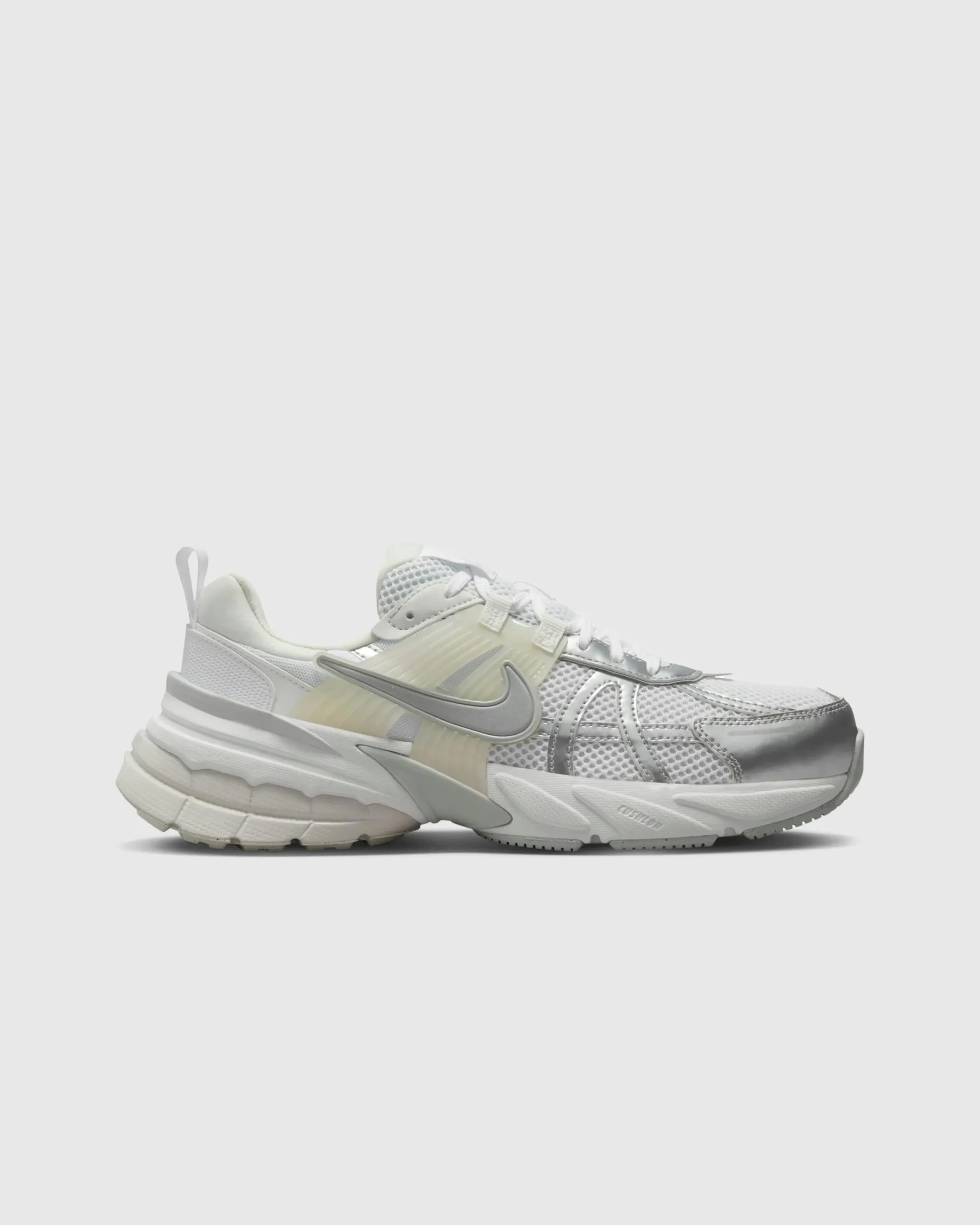 Nike V2K Run White/Metallic Silver-Platinum Tint- Sneakers