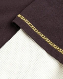 Awake NY Waffle Long-Sleeve Washed Brown- Tops