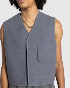 Rier Walker Compact City Gilet Castlerock Felted- Knitwear