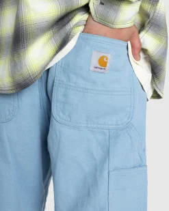 Carhartt WIP Walter Double Knee Pant Misty Sky/Rinsed- Pants
