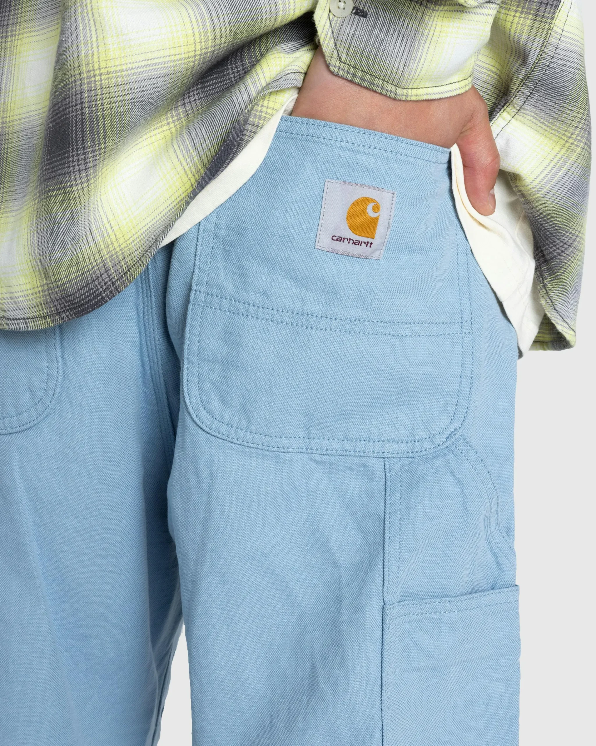 Carhartt WIP Walter Double Knee Pant Misty Sky/Rinsed- Pants