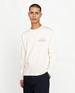 Highsnobiety Wassily Long-Sleeve T-Shirt Warm White- Shirts