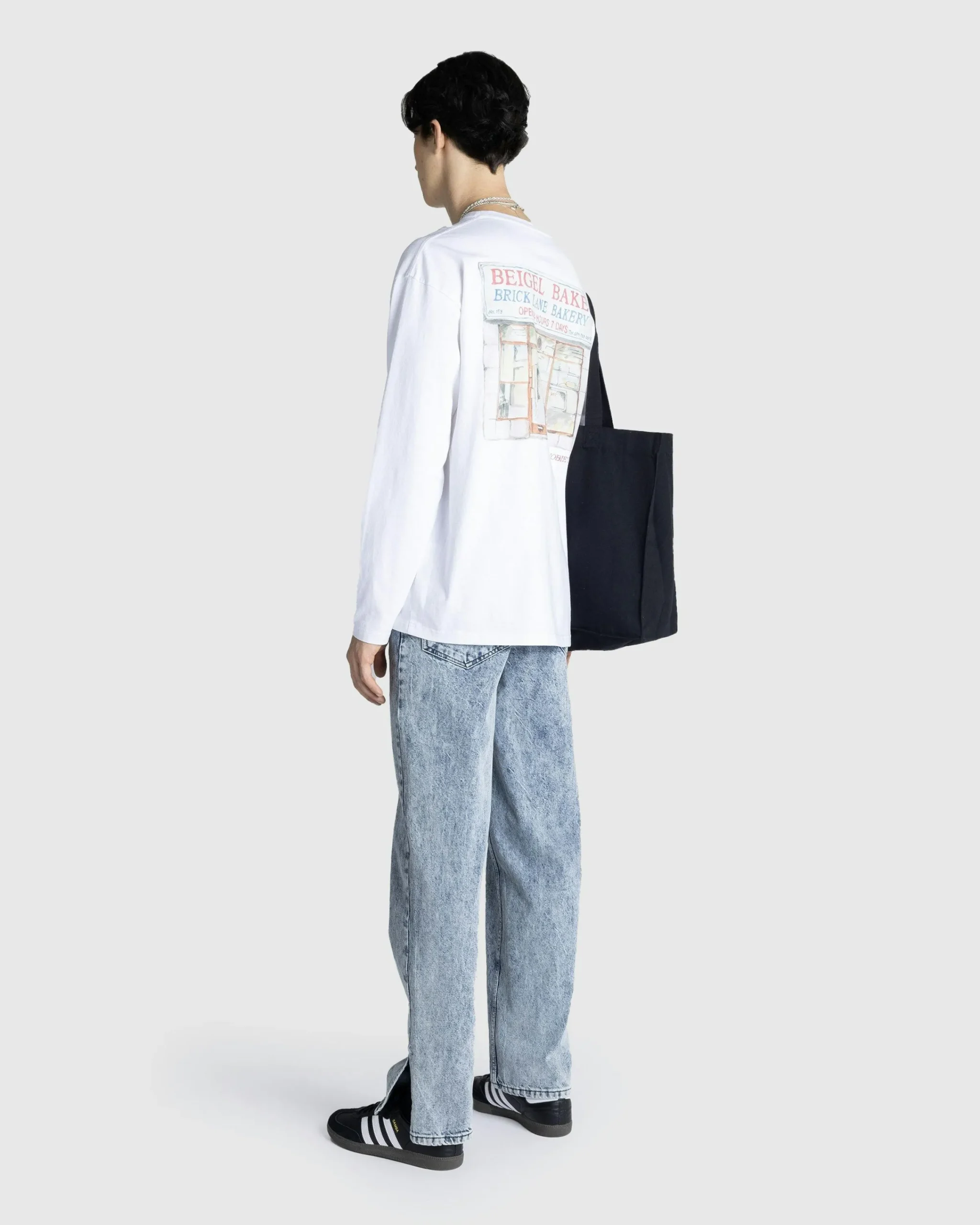 Beigel Bake Watercolor Long-Sleeve Tee- Tops