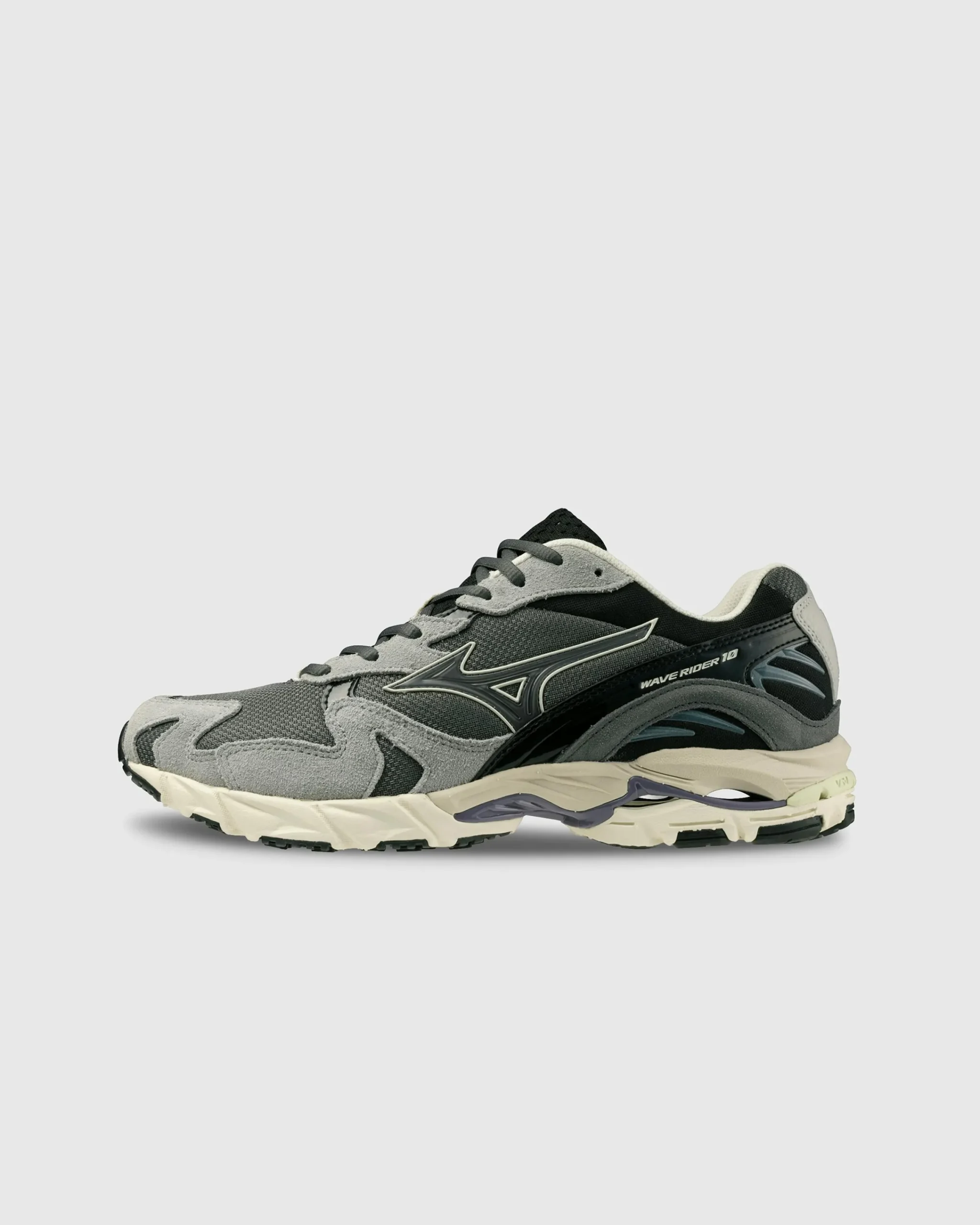 Mizuno Wave Rider 10 Magnet/Magnet/Opal Grey- Sneakers