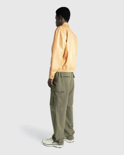 Highsnobiety HS05 Waxed Leather Bomber Sand- Outerwear