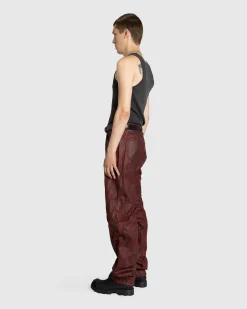 Mugler Waxed Spiral Baggy Jeans- Pants