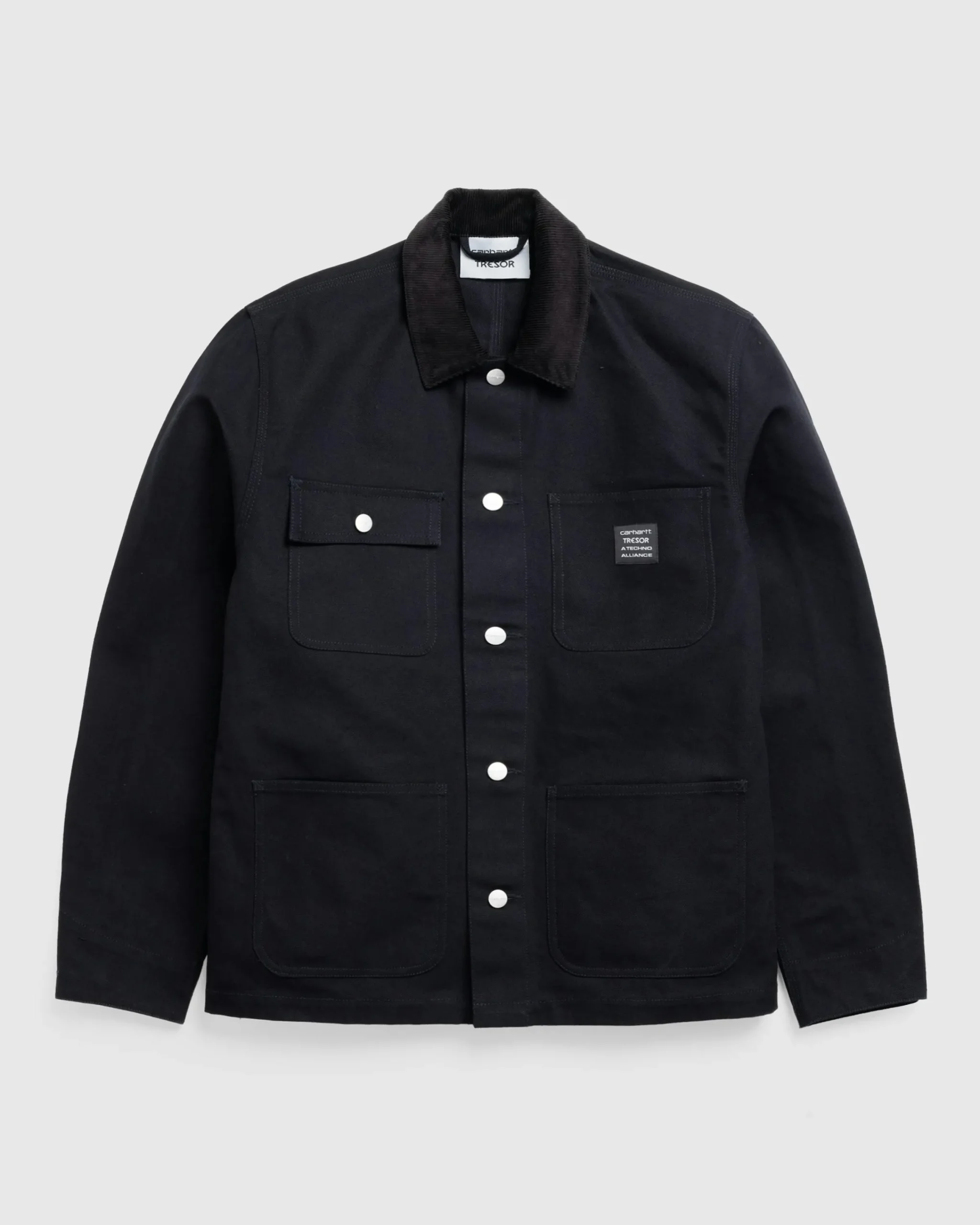 Carhartt WIP Way Of The Light Michigan Coat Black/Dark Grey Reflective- Outerwear