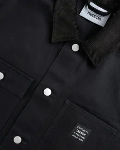 Carhartt WIP Way Of The Light Michigan Coat Black/Dark Grey Reflective- Outerwear