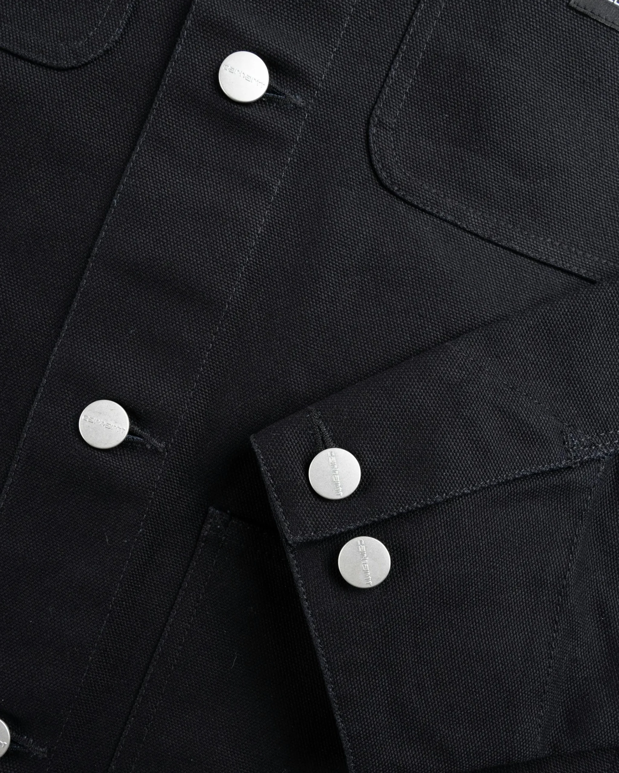 Carhartt WIP Way Of The Light Michigan Coat Black/Dark Grey Reflective- Outerwear
