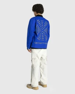 Carhartt WIP Way Of The Light Michigan Coat Lazurite/Dark Grey Reflective- Outerwear