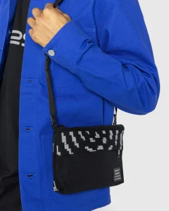 Carhartt WIP Way Of The Light Strap Bag Black/Dark Grey Reflective- Bags