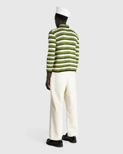 Bode Weedy Crochet LS Shirt- Shirts